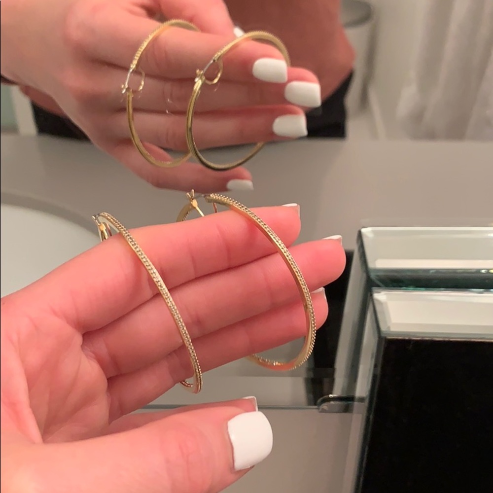 Henri Bendel hoop earrings